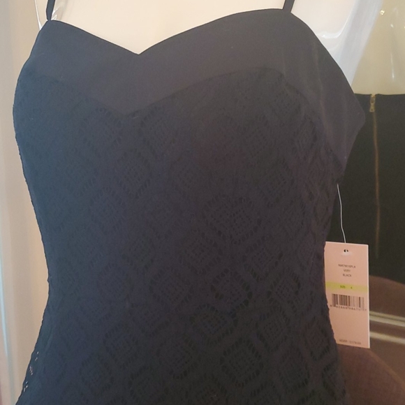 Nwt Nanette lepore black lace overlay dress size 4 - Picture 3 of 6